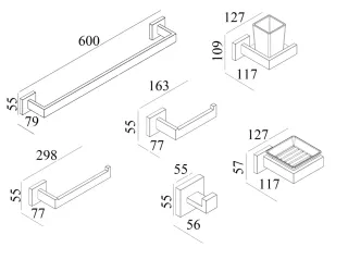 Набор аксессуаров Boch Mann BM9641 чёрный